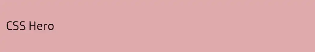 CSS Hero